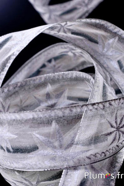 Nastro invernale – larghezza 40 mm – bianco-verde-argento  